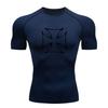 Men's Quick Dry Compression Workout T-Shirt, Cracked Iron Cr