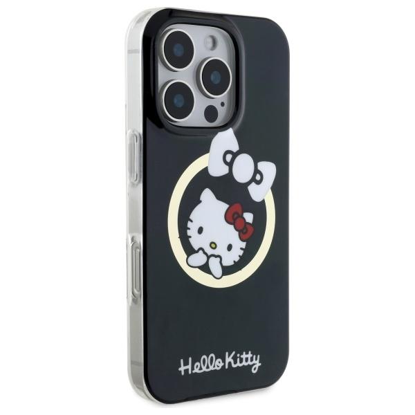 Hello Kitty Hkhmp16Xhflbk Iphone 16 Promax 6,9 Czarny/Black Hardcase Iml Fun Bow Magsafe