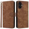 For iPhone 17 Case Wallet RFID Blocking PU Leather Phone Cover Stand with Strap