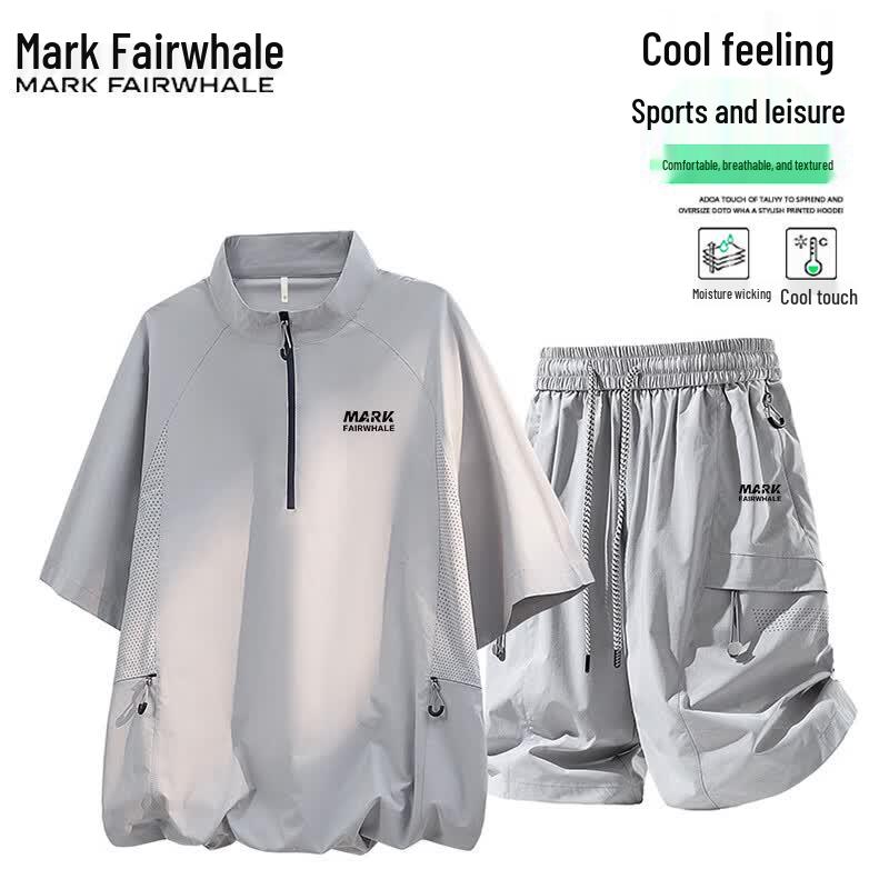 Mark Fairwhale Men s Summer Cooling Casual Sportswear Set XL