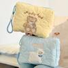 Korean Style Puppy Embroidered Cosmetic Bag Cartoon Handheld Wash Bag Make Up Pouch Bag  Girls