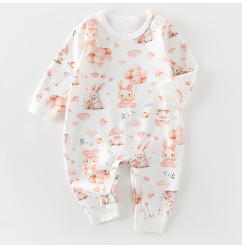 Pure Cotton Baby Jumpsuit: Boneless Newborn Bodysuit, Pullover Crawling Outfit