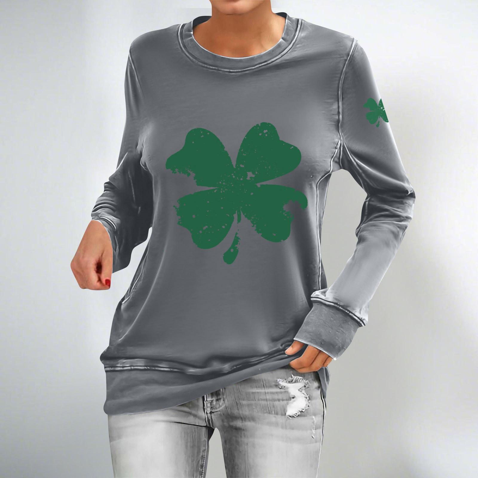 

Женские повседневные модные толстовки с длинным рукавом и круглым вырезом с принтом, пуловер, топ XXXL