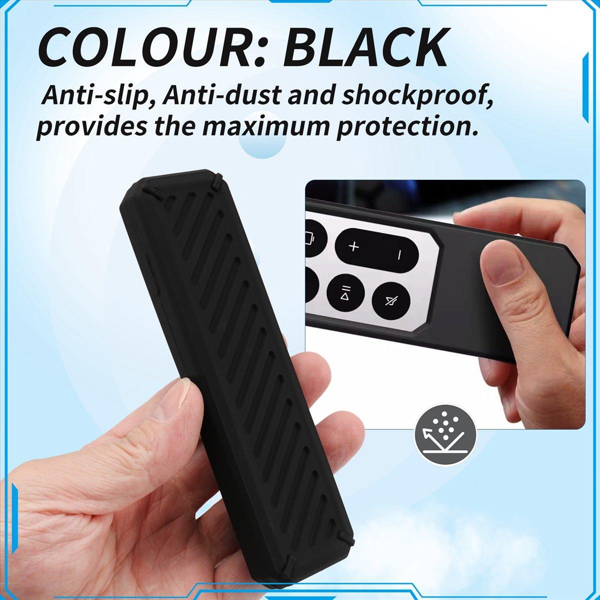 

Silicone Remote Protective Case for TV 4K Remote 2025 Anti-Slip Shockproof Soft Case Remote Control Case,Black China Mainland