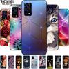 For Oppo A55 4G Case A 55 Silicone Soft Painted TPU Black Cover for Oppo A55 Case CPH2325 Cute Funda Coque for OPPOA55 6.51''