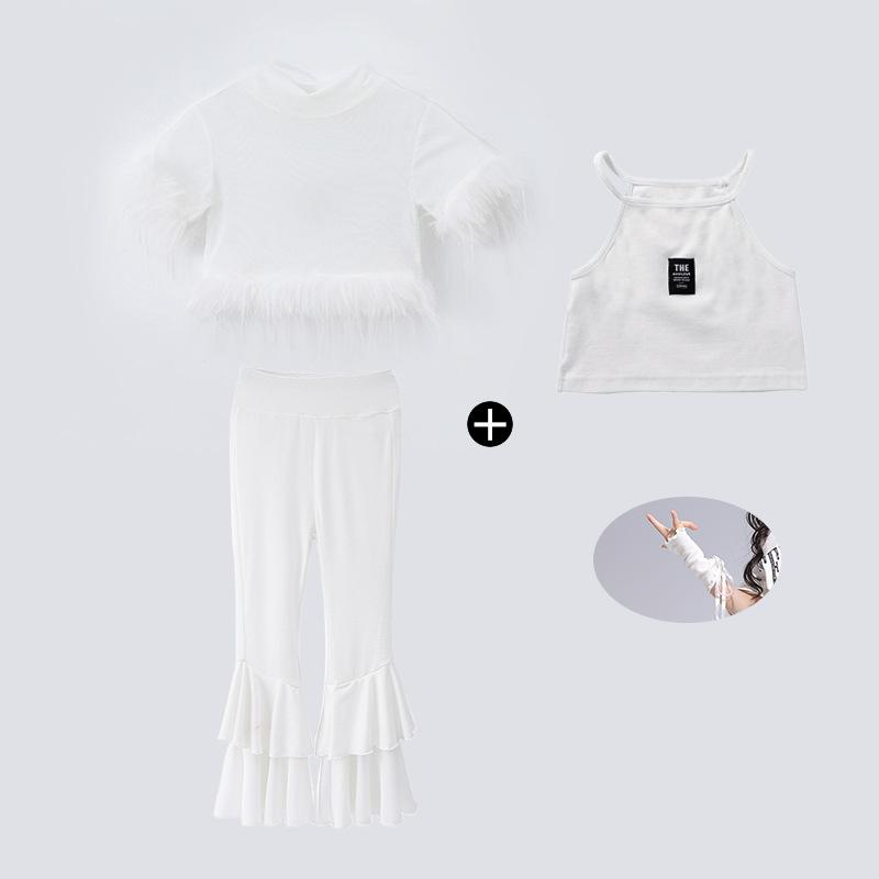 Jazz dance costume girls June 1 children's stage costume catwalk kpop girl group sequins sweet cool dance costume summer