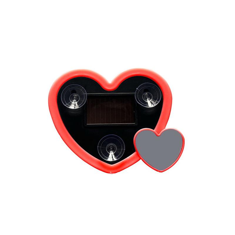 12V Heart-shaped Solar-powered Car Neon Lights LED Flexible Strip Energy Saving for Interior Roof Atmosphere
