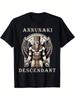 Descendant Fashion Flat Digital Printed Men's T-shirt