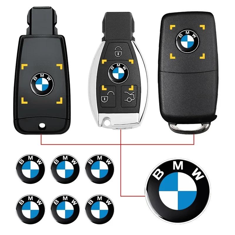 11/14mm Car Key Emblem Stickers Auto Control Key Logo Accessories For BMW E46 E39 E90 E60 E36 F30 F10 E34 E30 F20 E92 X5 X6 Z4