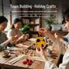 Bamboo Woven Wind Chime DIY Kit - Mid-Autumn Festival Atmosphere Bell Pendant for Team Building
