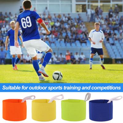 2 Pcs Soccer Captain Armband Adjustable Football Arm Bands Elastic Captain Bands for Youth Adult Sports Training