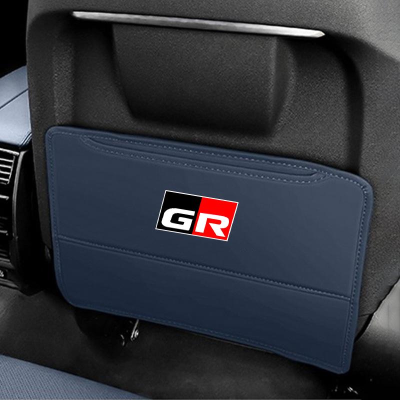 Leather Car Seat Back Anti Kick Protector Mat Prevent Dirty Pad For Toyota Corolla E150 E120 Land Cruiser 200 Camry 40 55 Rav4
