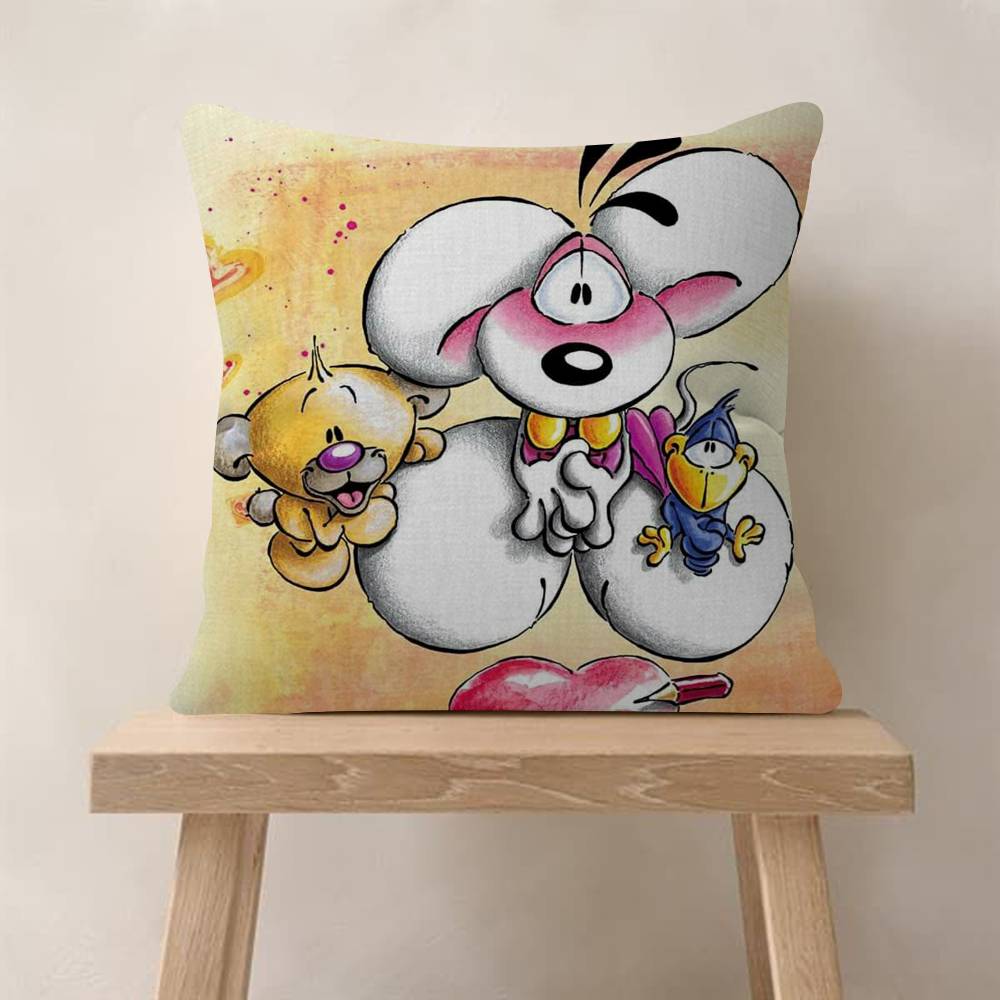 Cartoon DDiddl love cute kawaii Personalized Pillow Cover Kids Bedroom Wild Party Decor Pillowcase kid Birthday shower Gift