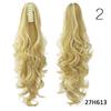 15 Colors Long Curly Claw Clip Drawstring Ponytail Hair Extensions Blond Hairpiece Wigs