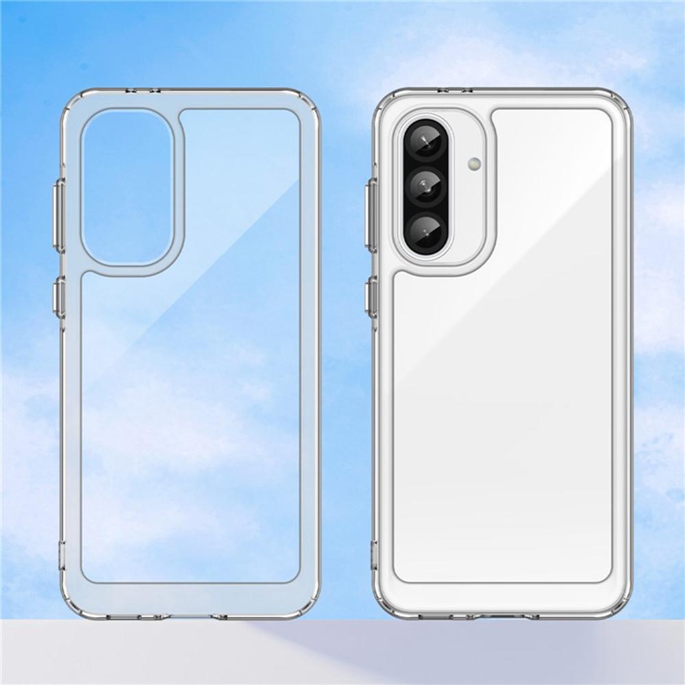 

WANLONFENG MF2 Series For Samsung Galaxy A36 5G Case TPU Acrylic Clear Phone Cover with 2Pcs Tempered Glass Film Type A