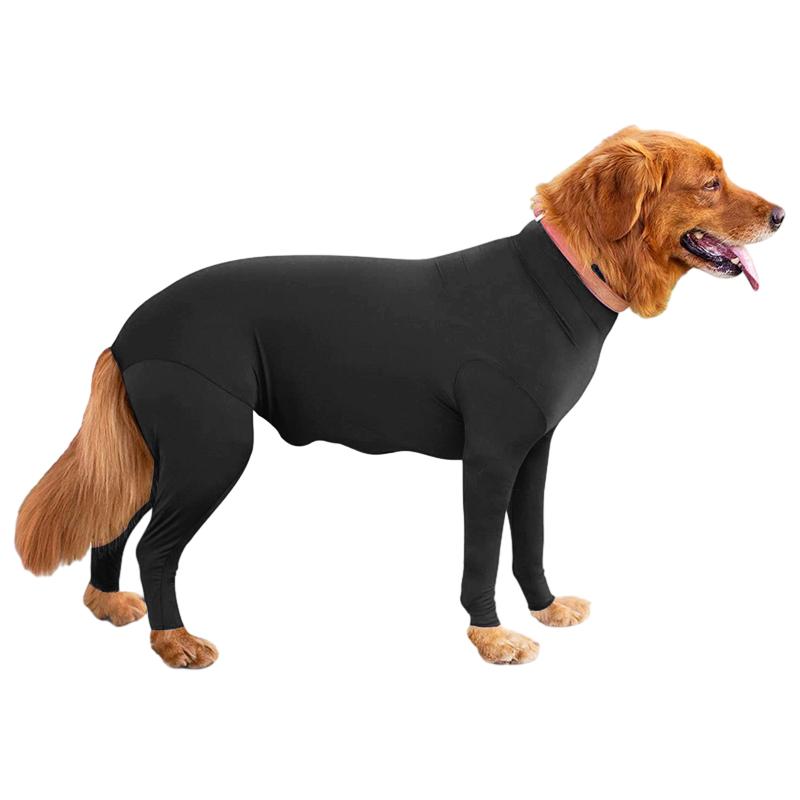 

2026Pet Dog Clothing Jacket Solid Slim Elastic Dog Jumpsuit Bodysuit Pajamas Coat Surgery Recovery For Small Medium Big Dogs (as the picture,S)