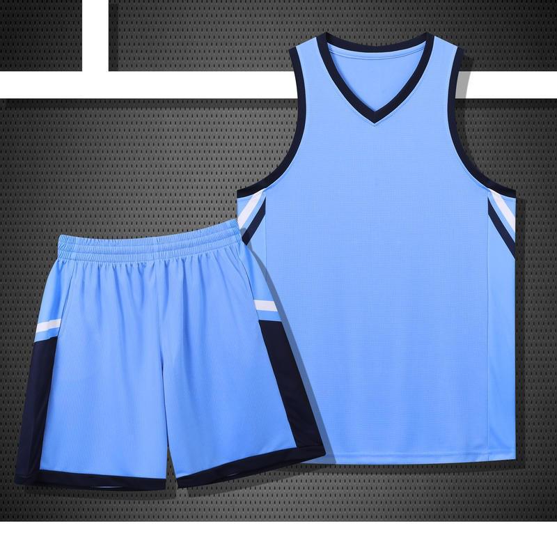 Unisex Basketball Uniform Set: Jerseys for Students, Team Vests, Youth Sports Training Kits with Custom Printing