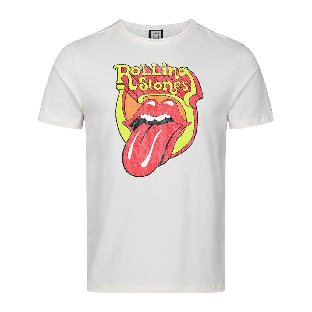 Amplified Unisex Adult Bootleg Tongue The Rolling Stones T-Shirt