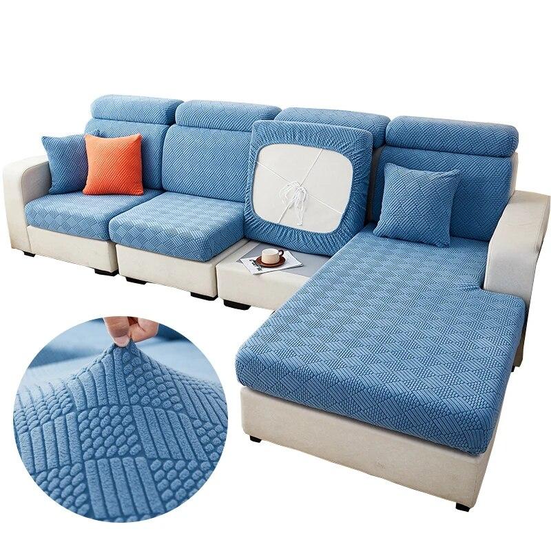 

1 шт. жаккардовый плюшевый чехол для дивана, длинный чехол, чехол для подушки на спинку, эластичный чехол для дивана на 1/2/3/4 сиденья S head