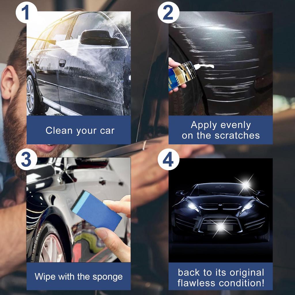 Rayhong Car Scratch Repair Cream Suitable for Car Maintenance Scratch Removal Polishing Varnish Wide Adaptability Simple Operation Restore Luster 1PC