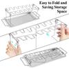 Barbecue Roaster Stand Tray Collapsible Stainless Steel Chicken Wing Leg Roast Meat Rack Non-Stick Portable Outdoor BBQ Tools