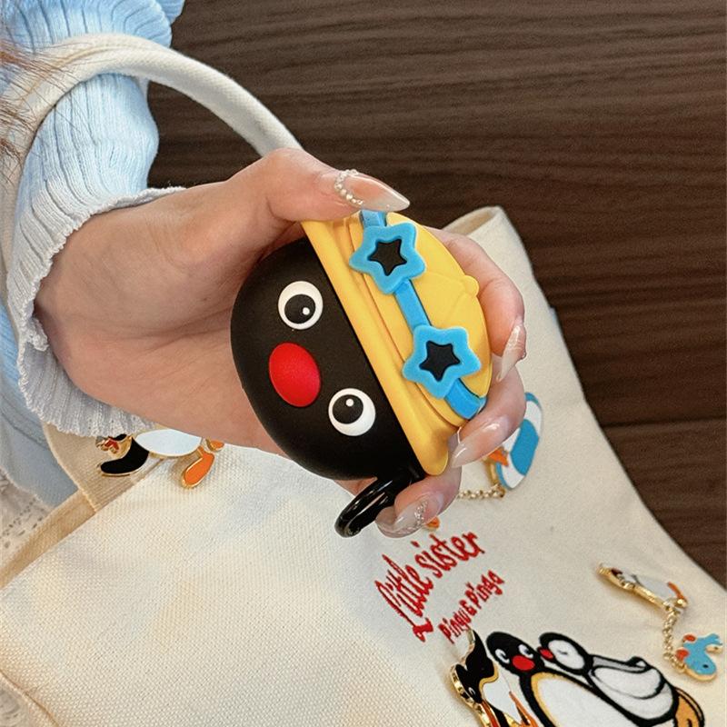 Star hat penguin for AirPods 1 generation protective case cute 1st generation pro1 apple bluetooth headset case