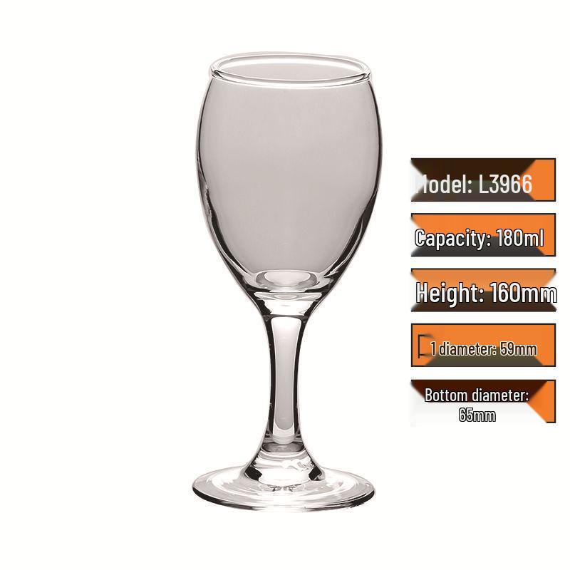 Elegant High-Stem Wine Glasses - Perfect for Hotels, Bars, KTV, and Beverages. Exquisite Small Transparent Red Wine Glasses.
