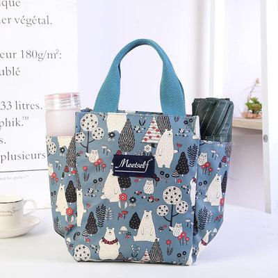 Zipper Bento Lunch Handbag - Oxford Cloth Mommy Bag