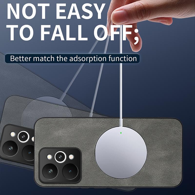 Case for Realme 15 5G Luxury Sheep Skin Magnetic Magsafe Wireless Charging Matte Cover for Realme 15pro Anti-drop Protect Bumper