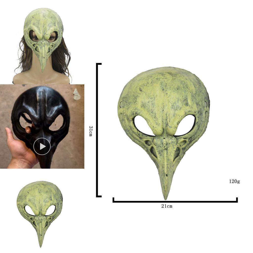 Halloween Medieval Doctor Schnabel Bird Skeleton Mask Role Playing Props For Party Events
