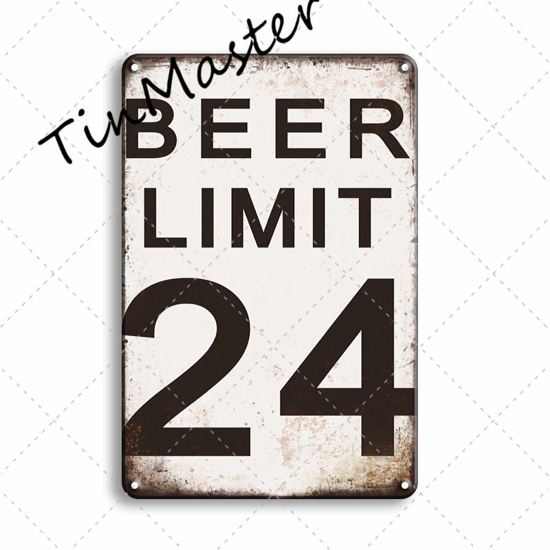 Popular Beer Metal Poster Sign Vintage Pub Bar Signs Plaque Metal Sign Home Wall Decor Restaurant Kitchen Room Decoration