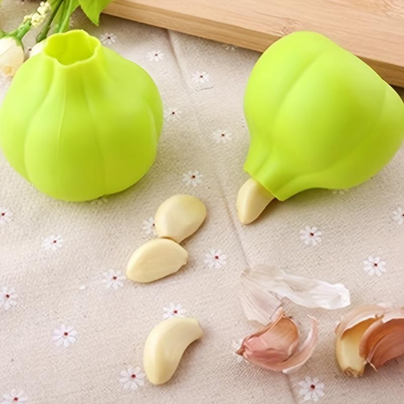 1/2/4 Creative Silicone Garlic Peeler Manual Useful Garlic Peelers Soft Household Convenient Garlic Peeler Peeling Kitchen Tool