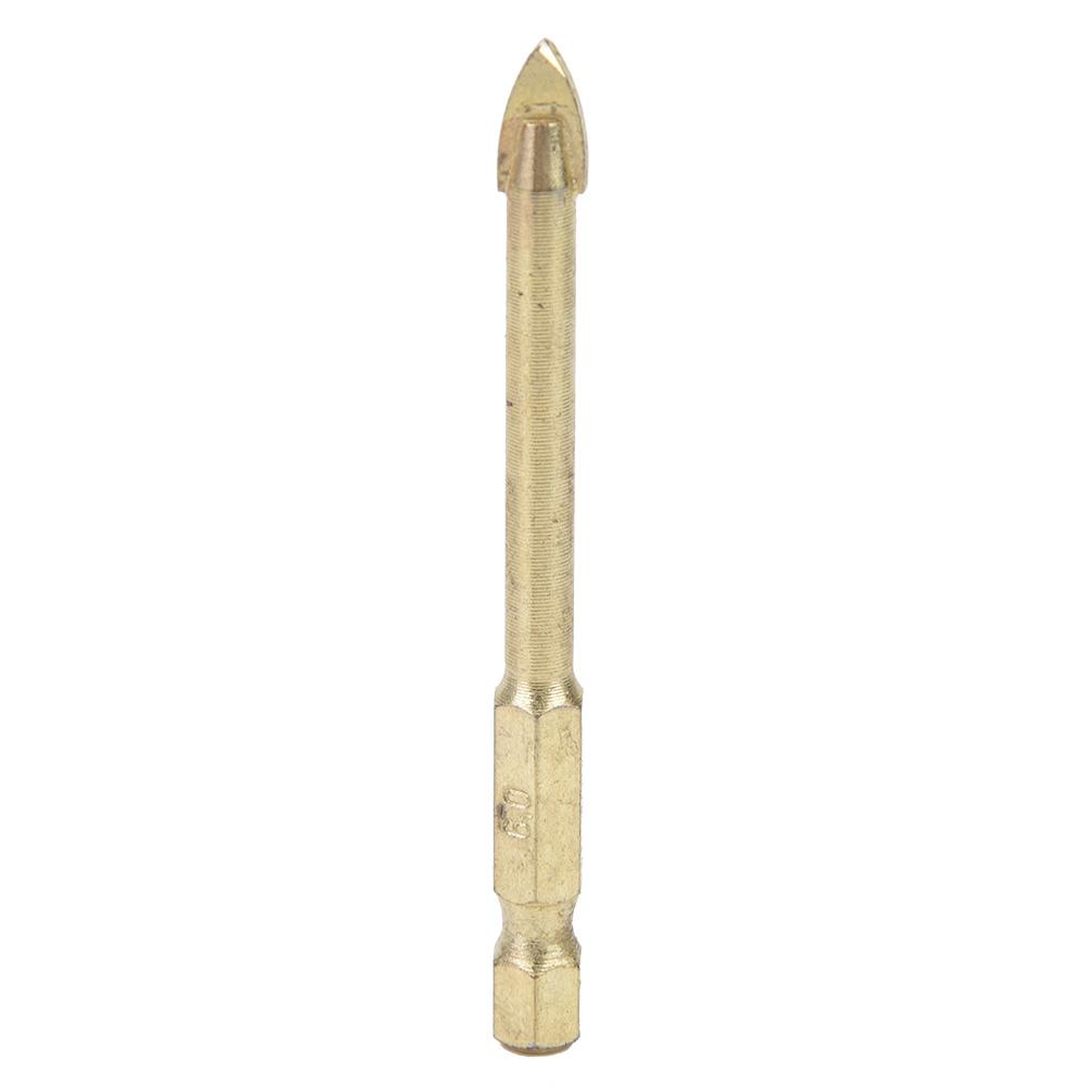 10pcs 8mm Carbide Hex Shank Triangle Spear Head Drill Bits for Ceramic Tile Glass Wood