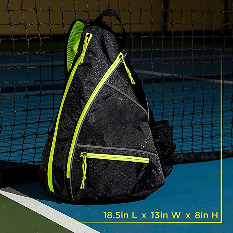 Pickleball Bag Men'S & Women'S Backpack Adjustable Sling Bag With Fence Hook/Upgraded Capacity/Safety Pocket/Water Bottle Holder