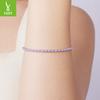 S925 Sterling Silver And Cotton Rope Woven Bracelet Gentle Ladies Stackable Bracelet Jewelry