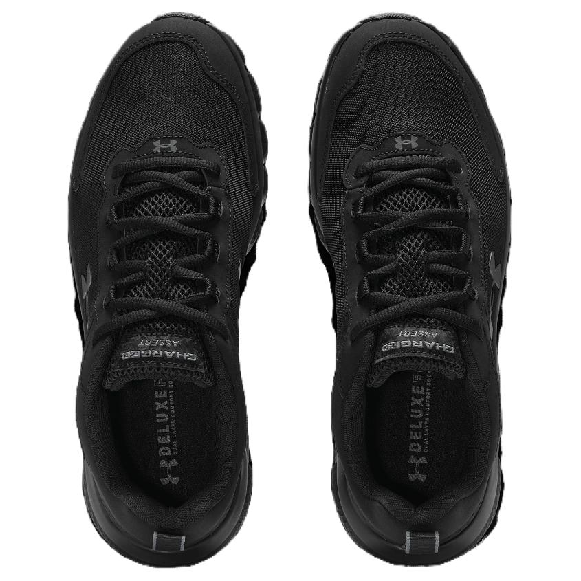 Under Armour Charged Assert 9 Comfortable Sports Fashion Fabric Low Top Running Shoes Men Sneakers Black 3025705-003
