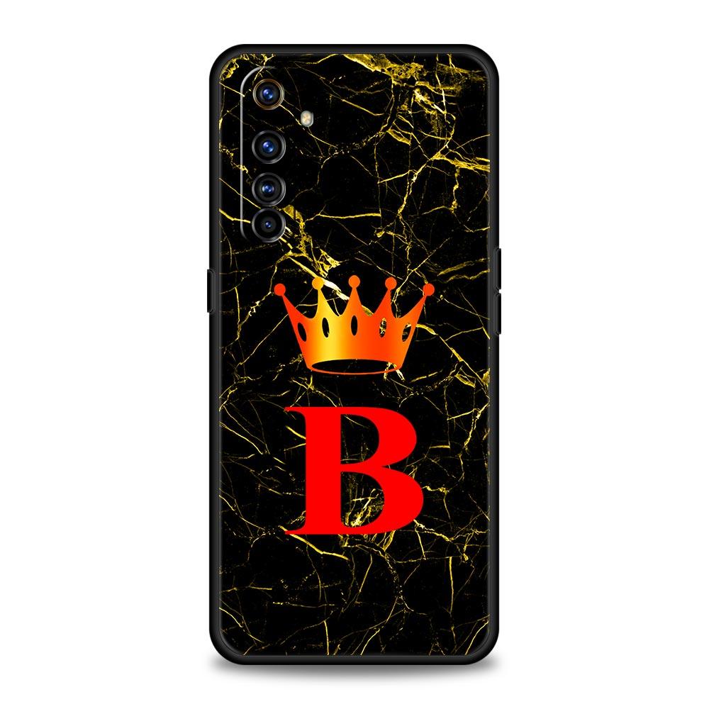 Marble Letter Soft TPU For Realme 13 12 11 10 9 Pro Plus GT3 GT2 C21 C25 C35 C53 C55 C67 Pro 5G Phone Case Cover Fundas Capa Bag