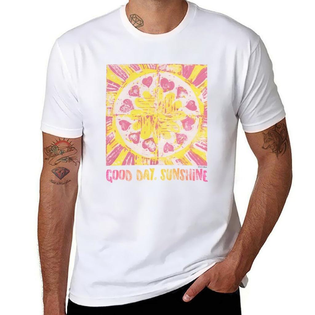 Good Day Sunshine TShirt Basic Crew Neck Short Sleeve Top