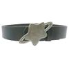 Fashionable Star Buckle Belt for Lady Girls and Women Classic Solid Color Waist Ornament Adjustable PU Leather Sash