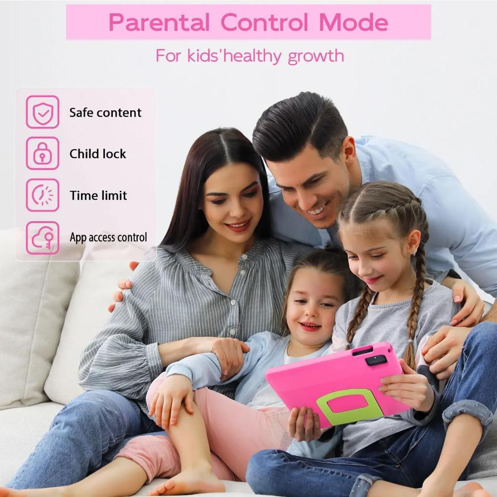 Paitanry Tablet da 10,1 Pollici per Bambini Android 15 8GB RAM 64GB ROM Display HD Tab USB Type-C 5G WIFI 6 Tablet PC Regalo per Bambini