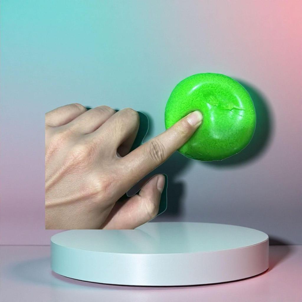 Green Apple Decompression Squishy Toy by mido