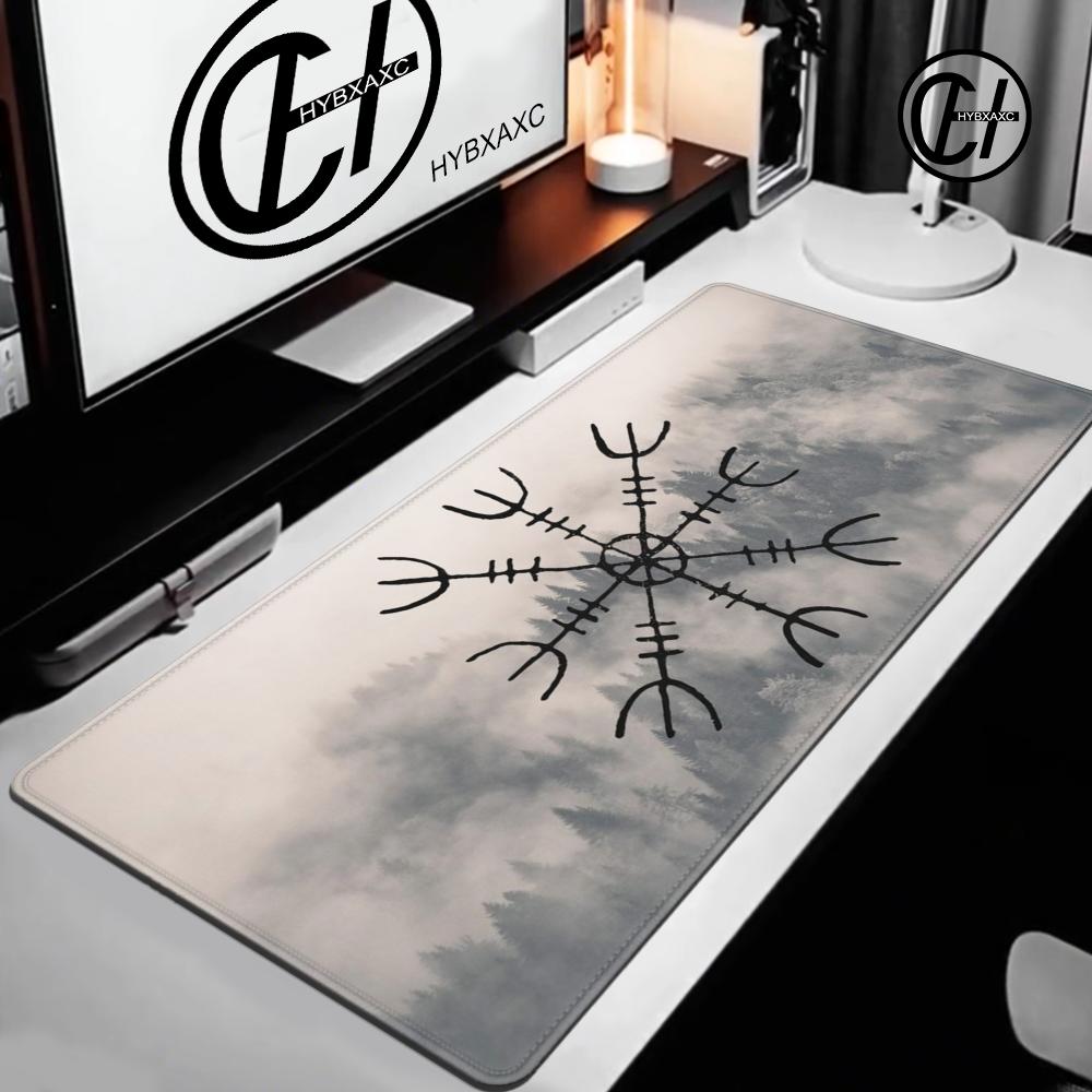 VikingVegvisir Logo Mousepad INS Tide Large Thickened Mouse Pad Oversized Gaming Keyboard Notebook Table Mat for PC Computer