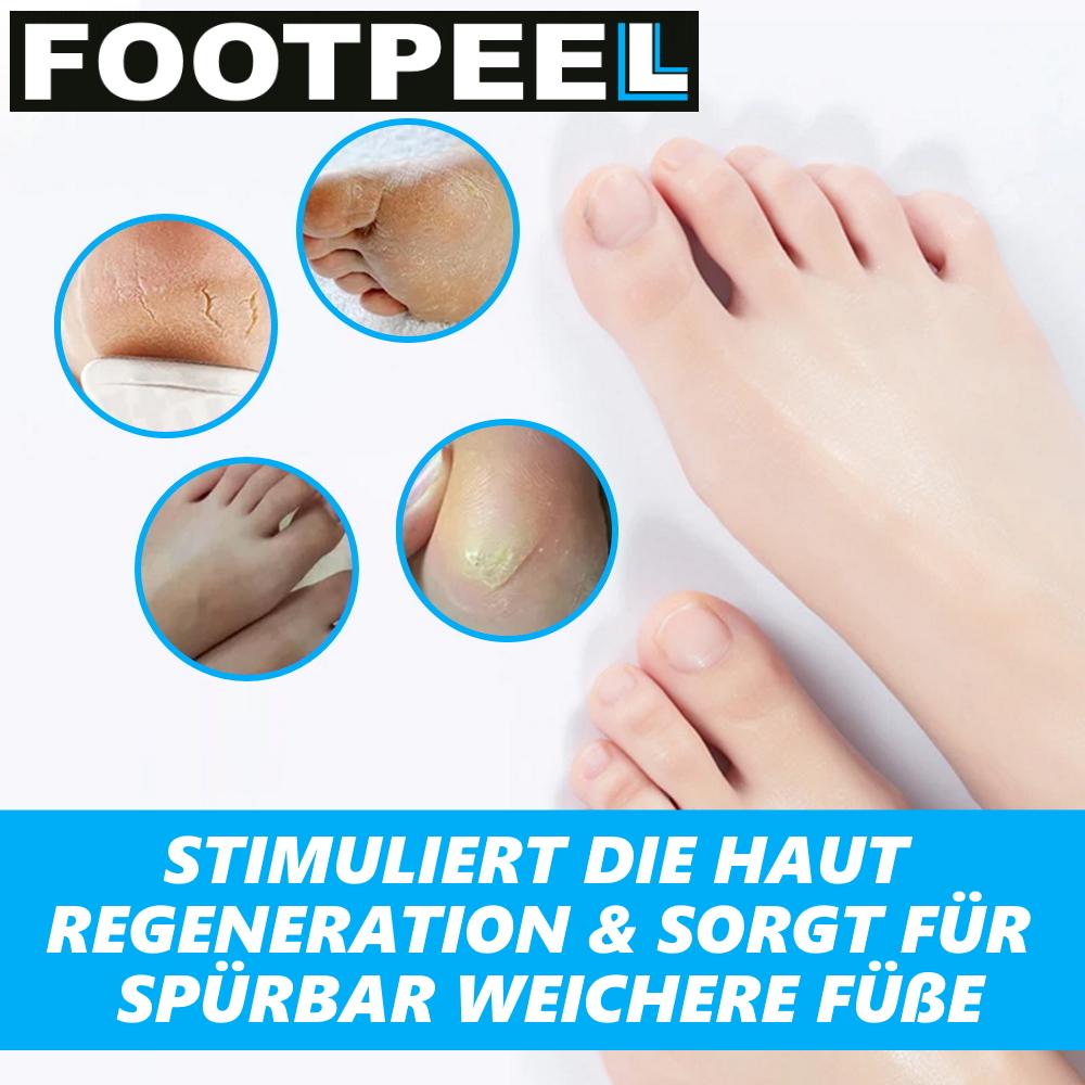 FOOTPEEL Fuß-Peeling Maske Foot Mask Weiche Hornhaut Entferner Socken Aloe [2x]