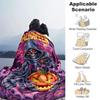 1pc Halloween Theme Cartoon Blanket  Soft Throw for Home Decor, Gift Idea, Living Room, Travel, Camping, Car Blankets