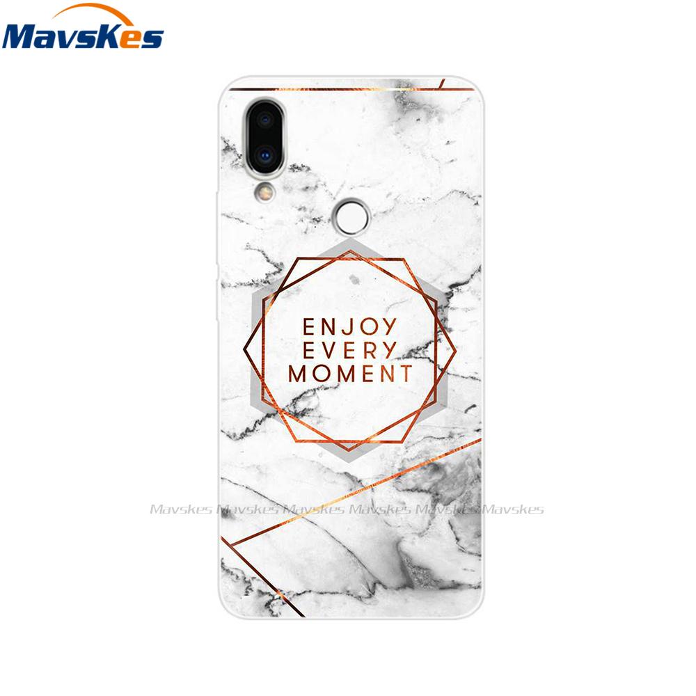 Soft TPU Case for Meizu Note 9 Cat Animal Flower Printed Protective Silicone Covers Phone Shells Bags Bumper for Meizu Note9