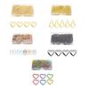 100/200Pcs Heart Paper Clips Colored Metal Paperclips File Organiser Clamp Metal Bookmarks Clip for Office School Home