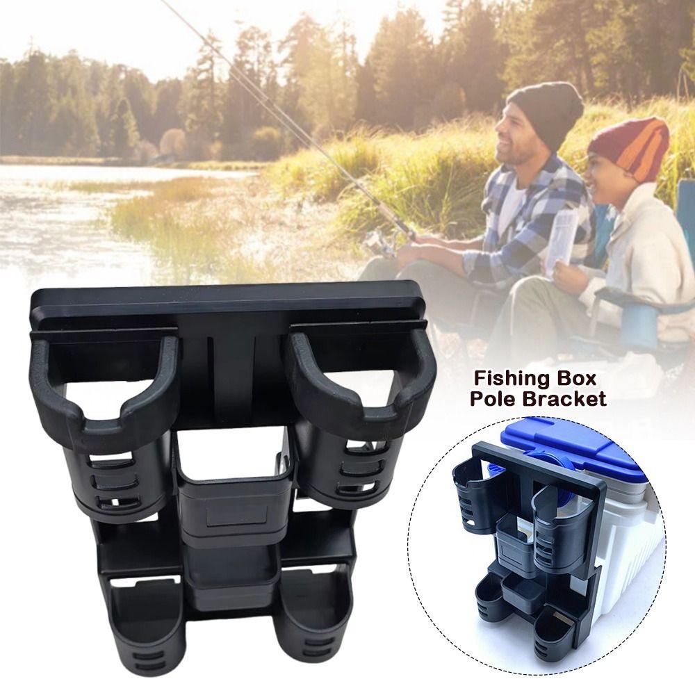 Double Pole Fishing Box Pole Bracket Inserting Device Fishing Gear Pole Hanging Tube Fishing Gear
