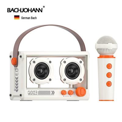 Bach Johann QD03 Wireless KTV Bluetooth Speaker with Microphone CN Plug (adapter Included)
