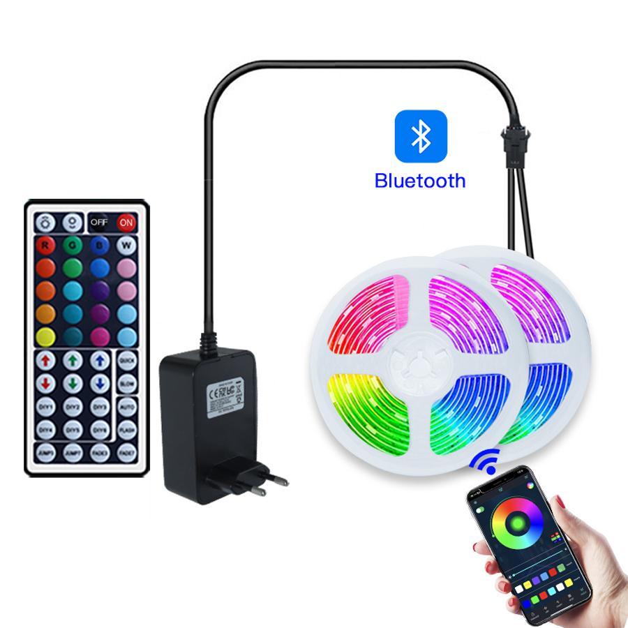 Strip LED Light Bluetooth RGB Led Ribbon 24V 5050SMD LED Tape 10m-25m Diode Tape Lights For Room Decor TV Backlight 3D Printer