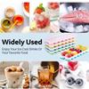 1-5PCS 6 Grid and 14 Grid Square Ice Cube Trays with Lids Silicone Soft Bottom Easy Release Mold for Homemade Ice